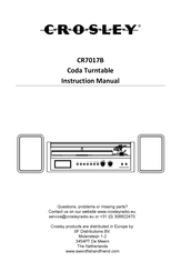 Crosley CR7017B Manuel D'utilisation