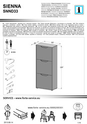Forte SIENNA SNND33 Notice De Montage