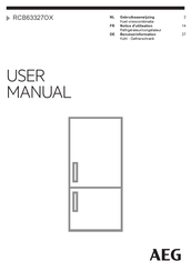 AEG RCB63327OX Notice D'utilisation