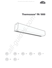 Frico Thermozone PA 1000 Manuel D'installation