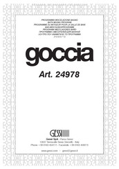 Gessi goccia 24978 Instructions De Montage