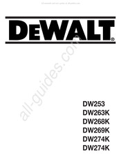 DeWalt DW268K Mode D'emploi