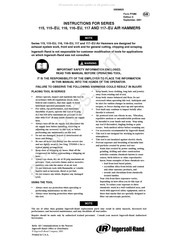 Ingersoll Rand 115-EU Série Manuel D'instructions
