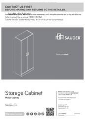 Sauder 426932 Instructions De Montage