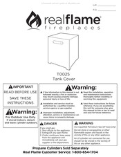 RealFlame T0025 Mode D'emploi