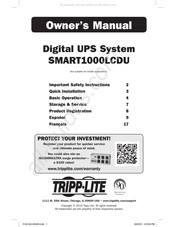 Tripp-Lite SMART1000LCDU Manuel Du Propriétaire