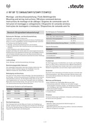 steute RF BF 72 SW868 Instructions De Montage