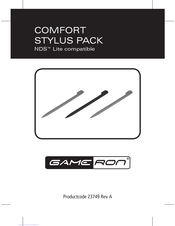 Gameron COMFORT STYLUS PACK NDS Lite compatible Mode D'emploi