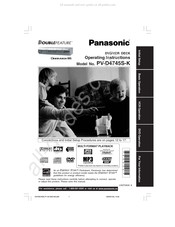 Panasonic DOUBLE FEATURE PV-D4745S-K Mode D'emploi