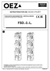 OEZ FSD-3-L Serie Mode D'emploi