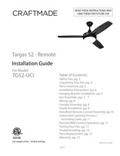 Craftmade Targas 52 Guide D'installation