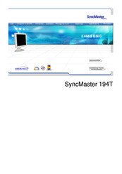Samsung SyncMaster 194T Mode D'emploi