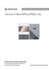 Pentair E-Box INTELLIPOOL Lite Guide D'installation Et D'utilisation