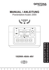 PATONA Powerstation Autarc 2000 Manuel