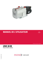 Pfeiffer Vacuum UNO 30 M Manuel De L'utilisateur