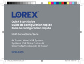 Lorex N845 Serie Guide De Configuration Rapide