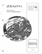 Zenith ElPrimero Mode D'emploi