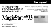 Honeywell CT3300 Manuel D'installation Et Programmation