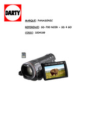 Panasonic HDC-SD700 Mode D'emploi