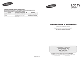 Samsung LA19R7 Instructions D'utilisation