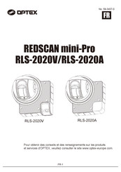 Optex REDSCAN mini-Pro RLS-2020V Mode D'emploi