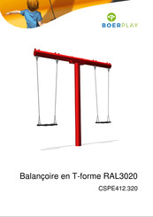 BOERPLAY T-forme RAL3020 Instructions D'installation