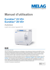 Melag Euroklav 23 VS+ Manuel D'utilisation