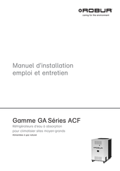 Robur GA ACF Série Manuel D'installation, Emploi Et Entretien