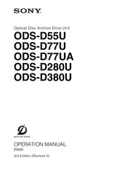 Sony ODS-D77UA Mode D'emploi