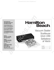 Hamilton Beach 78217 Mode D'emploi