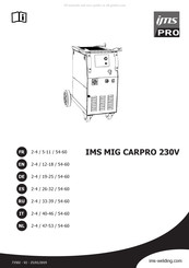 Ims Pro MIG CARPRO 230V Mode D'emploi