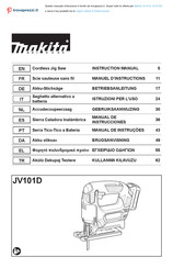 Makita JV101DZ Manuel D'instructions