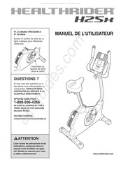 Healthrider HREX52909.0 Manuel De L'utilisateur