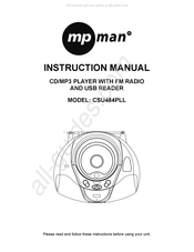 MPMan CSU484PLL Manuel D'instructions