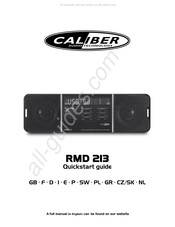 Caliber Audio Technology RMD 213 Guide De Démarrage Rapide