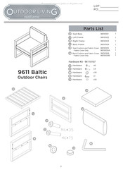 RealFlame OUTDOOR LIVING 9611 Baltic Instructions De Montage