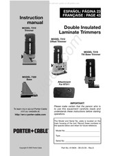 Porter Cable 7319 Manuel D'instructions