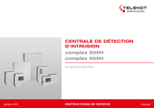 Telenot complex 200H Instructions De Service