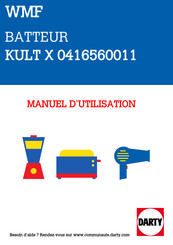 WMF KULT X 0416560011 Mode D'emploi