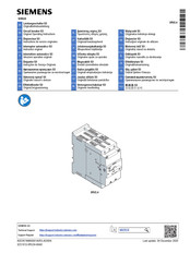 Siemens 3RV2.4.-4M Serie Instructions De Service Originales