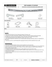 Subaru E771SFN100 Instructions D'installation