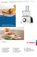 Bosch MCM40 Série Mode D'emploi