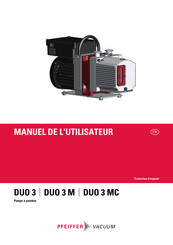 Pfeiffer Vacuum DUO 3 Manuel De L'utilisateur