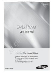 Samsung DVD-P191 Mode D'emploi