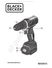 Black & Decker BDCDD12 Traduction Des Instructions D'origine