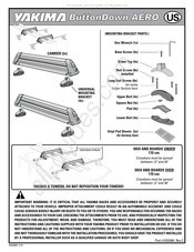 Yakima ButtonDown AERO Manuel D'installation