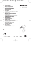 EINHELL Bavaria BAS 18 Mode D'emploi