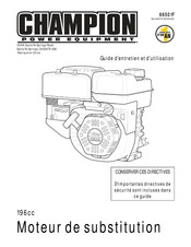 Champion Power Equipment 66501F Guide D'entretien Et D'utilisation