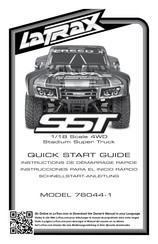 LaTrax SST Stadium Super Truck 76044-1 Instructions De Démarrage Rapide