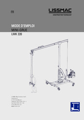 Lissmac LMK 220 Mode D'emploi